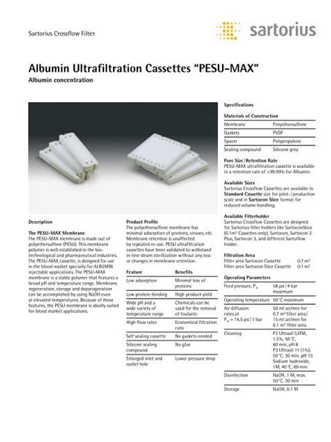 pesu valve|Polyethersulfone Ultrafiltration Cassettes.